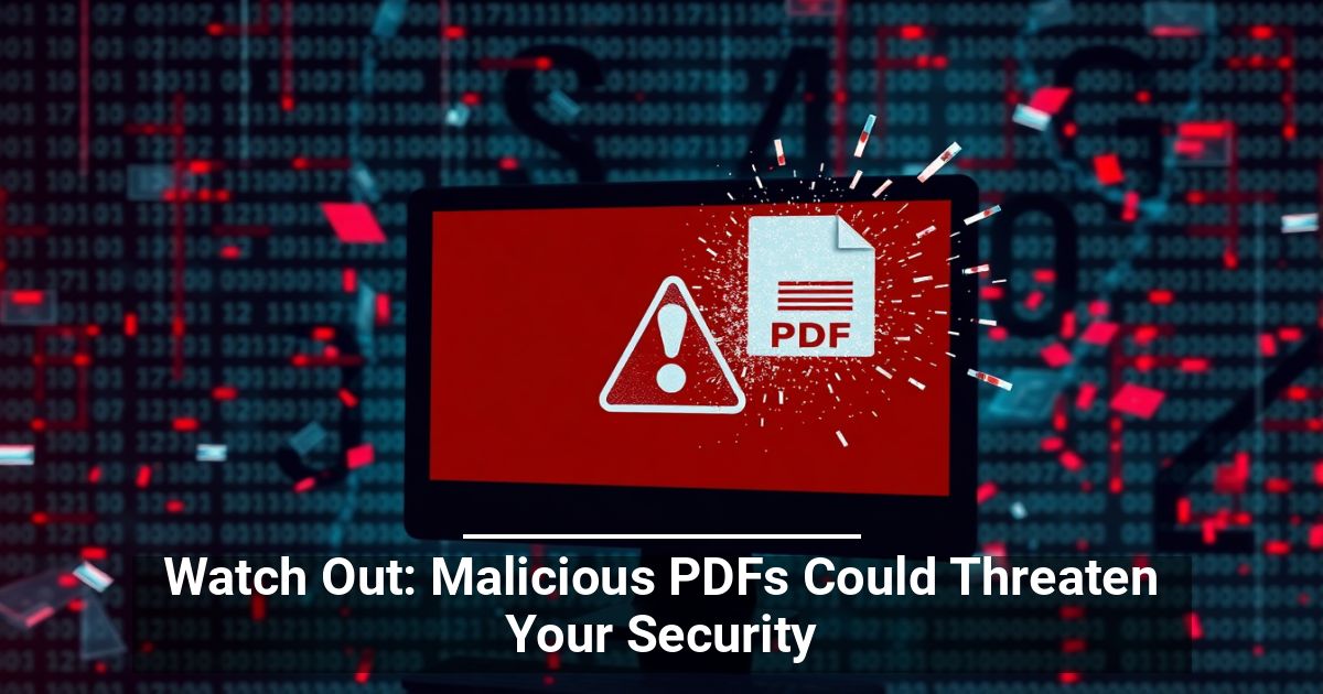 Watch Out: Malicious PDFs Could Threaten Your Security
